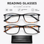 Professional Reading Glasses for Men and Women – Blue Light Blocking Computer Readers with Spring Hinges, Anti Glare & UV Protection