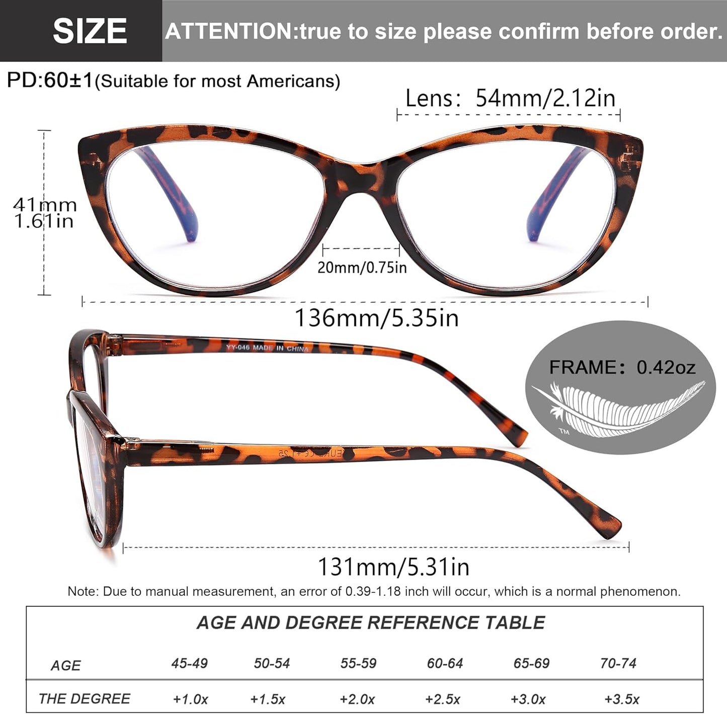 EYEURL 4 Pack Cat Eye Reading Glasses for Women,Blue Light Blocking Readers Lightweight Spring Hinge Anti Eyestrain UV Fashion Eyeglasses +2.0
