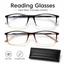 Professional Blue Light Blocking Reading Glasses – Unisex Computer Readers with Spring Hinges, UV Protection & Anti Glare Design