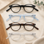 EYEURL 4-Pack Small Round Reading Glasses for Women Men Neck Hanging Blue Light Blocking Eyeglasses TR90 Readers for Women