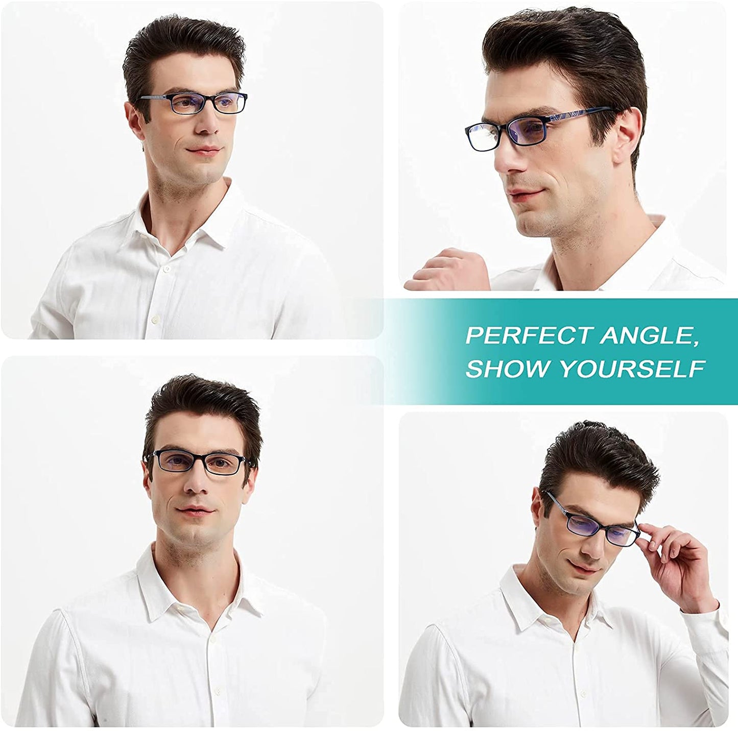 EYEURL Reading Glasses Womens Blue Light Blocking - 2 Pairs Ladies Computer Readers +1.25 Lightweight Colorful Eyeglass