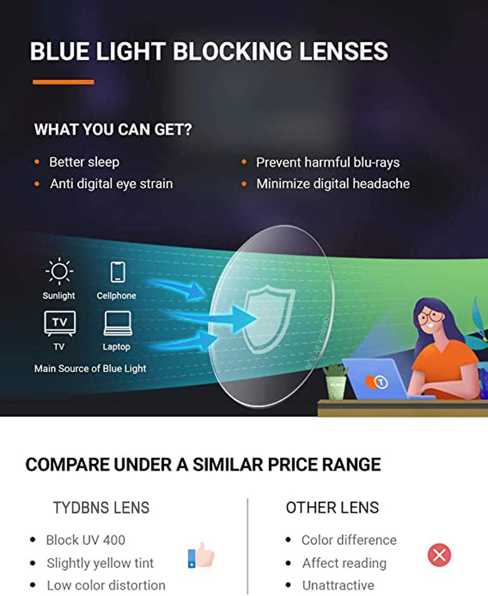 Reading Glasses Women Cateye 2 Pair Computer Blue Light Blocking Glasses Readers Ultra Lightweight Eyeglasses Reduce Eye Fatigue