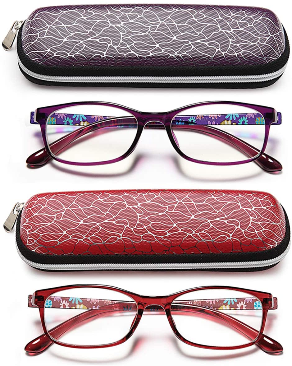 EYEURL Reading glasses Blue Light Blocking Men Women Computer Readers Lightweight TR90 Flexible Frame Eyeglasses UV Protection