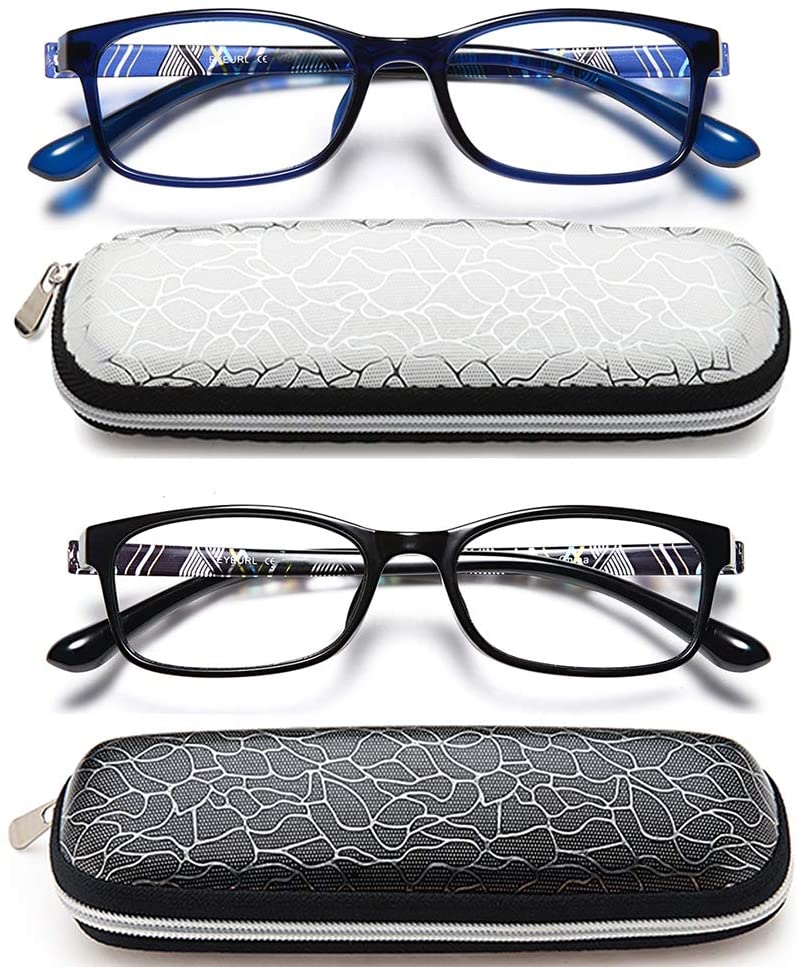 EYEURL Reading glasses Blue Light Blocking Men Women Computer Readers Lightweight TR90 Flexible Frame Eyeglasses UV Protection