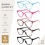 EYEURL 5 Pack Reading Glasses for Women-Cat Eye Blue Light Blocking Readers Fashion Computer Glasses with Spring Hinge Anti-Glare Readers for Women