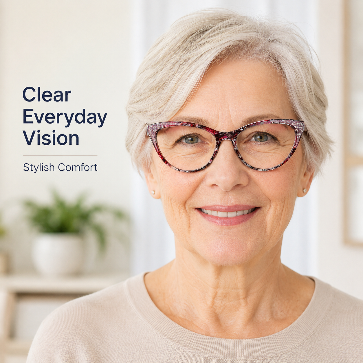 Cat Eye Reading Glasses for Women, Eyeglasses, Blue Light Readers for Women, Computer Eye Glasses, Cheaters, Stylish Glitter Frame for All Face Shapes