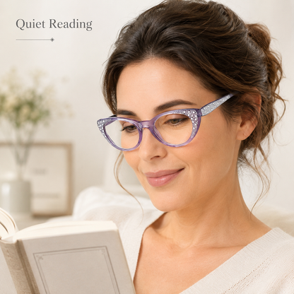 EYEURL Cat Eye Reading Glasses for Women – 3 Pack Blue Light Blocking Fashion Computer Readers with Spring Hinges, Anti-Glare Stylish Eyewear for Work and Daily Use