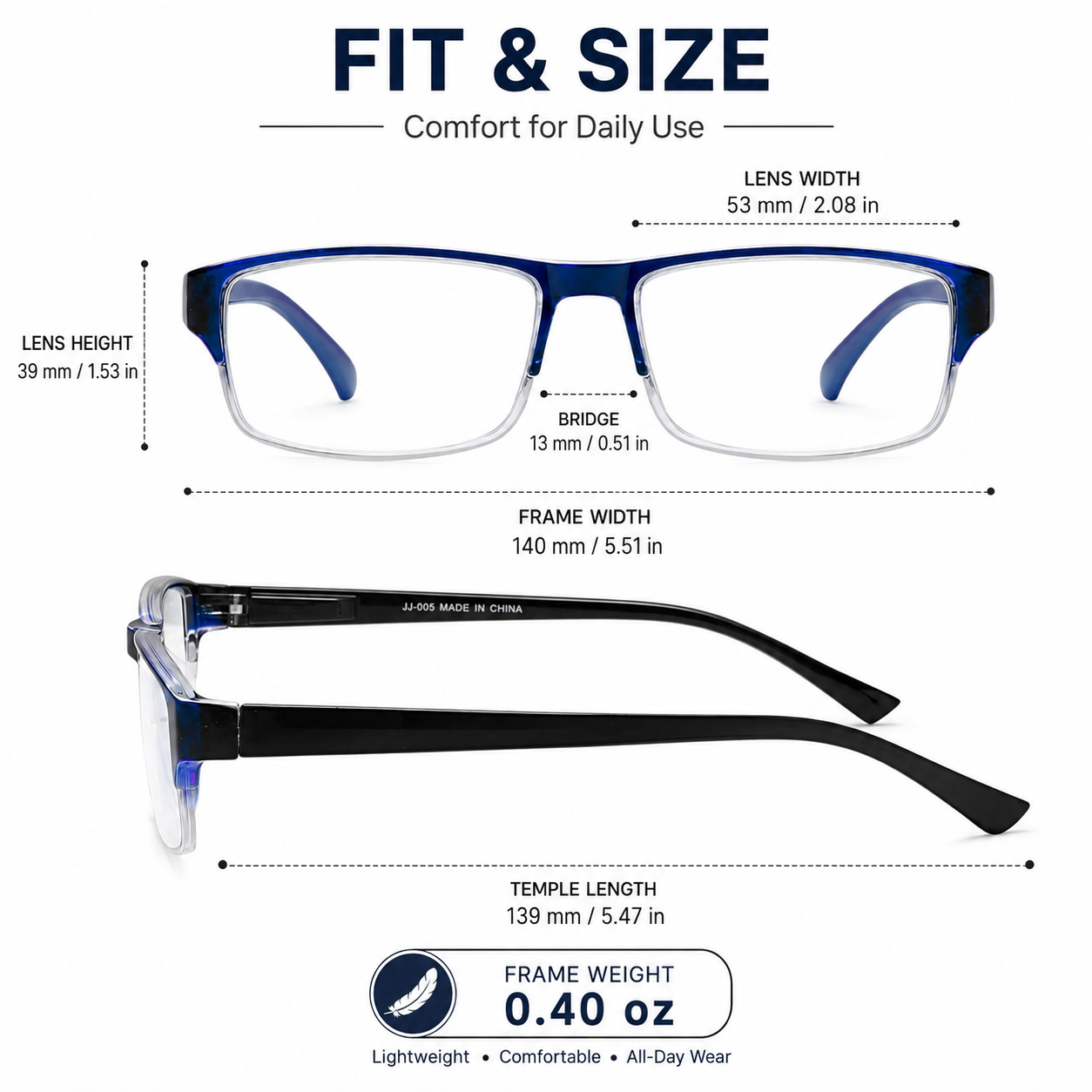 EYEURL 4-Pack Half Frame Blue Light Reading Glasses for Men Rectangle Semi Rimless Readers for Women Spring Hinge Eyeglasses