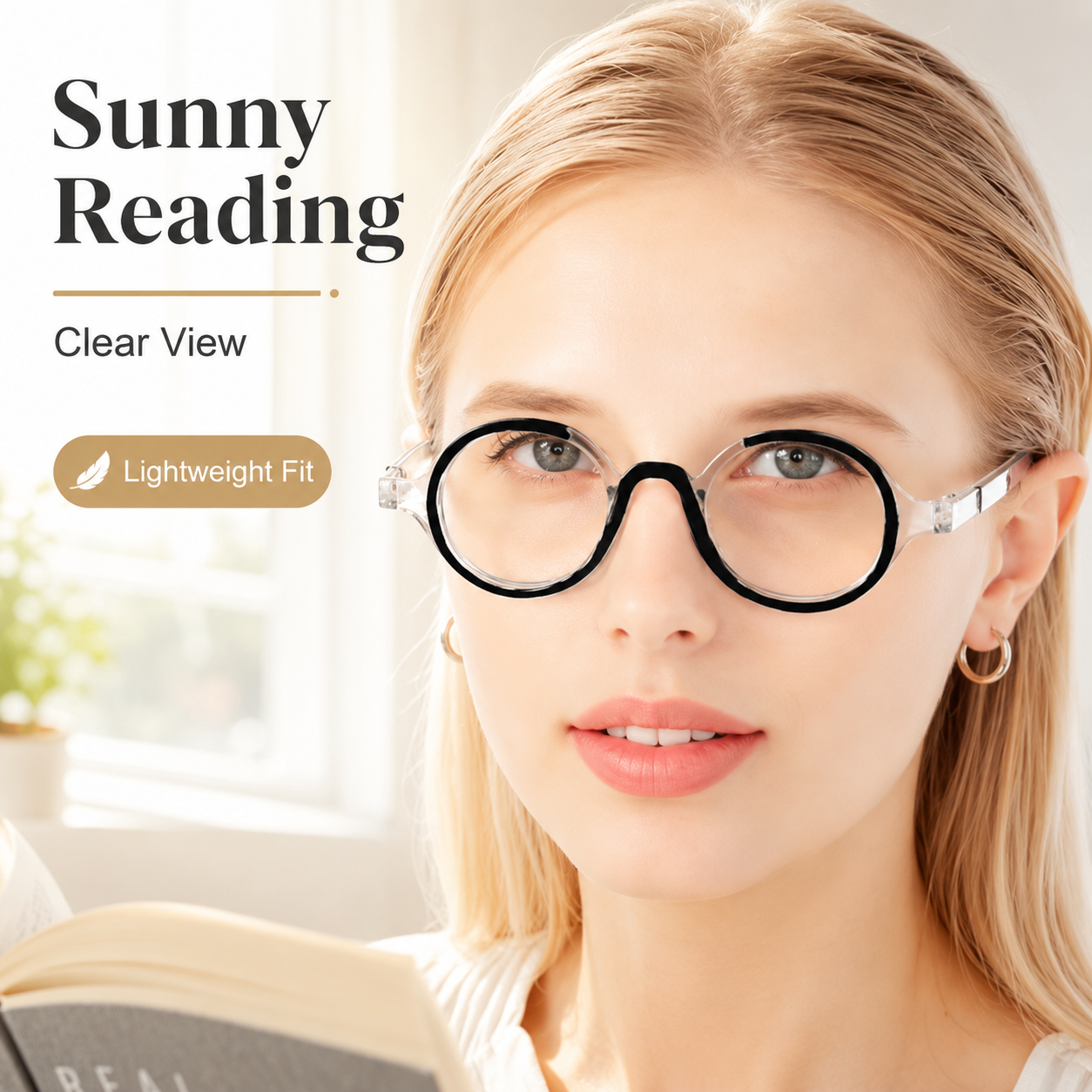 Blue Light Blocking Retro Round Readers for Men & Women – Anti Eye Strain Computer Glasses with Durable Spring Hinges and Trendy Color Frames
