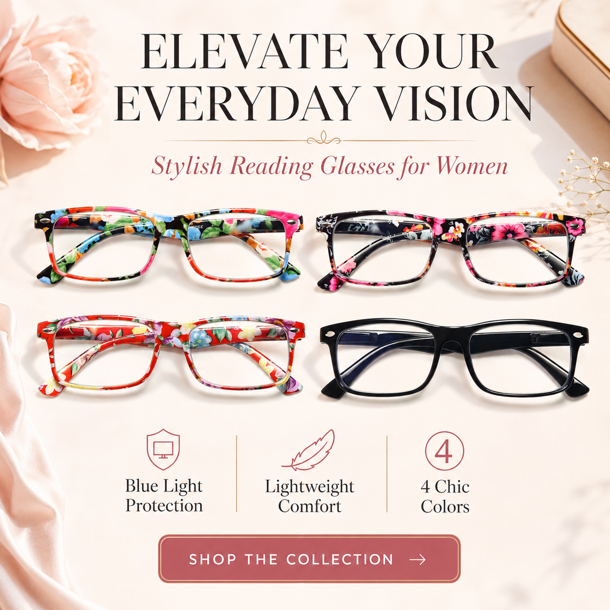Fashion Blue-Light Readers for Women - product photo 4