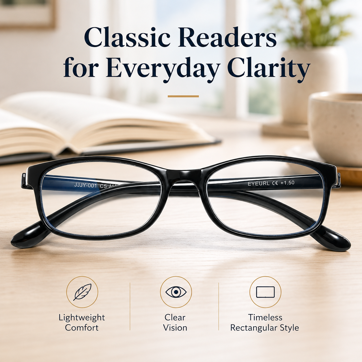 EYEURL Lightweight Reading Glasses for Women – 2 Pack Blue Light Blocking TR90 Frame Readers for Work and Daily Use