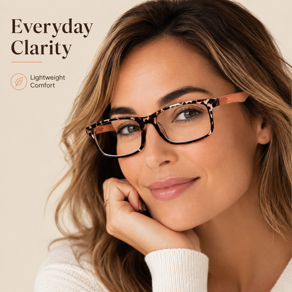 Stylish Reading Glasses for Women – Blue Light Blocking Readers, Fashion Eyeglasses Cheaters for Everyday Comfort