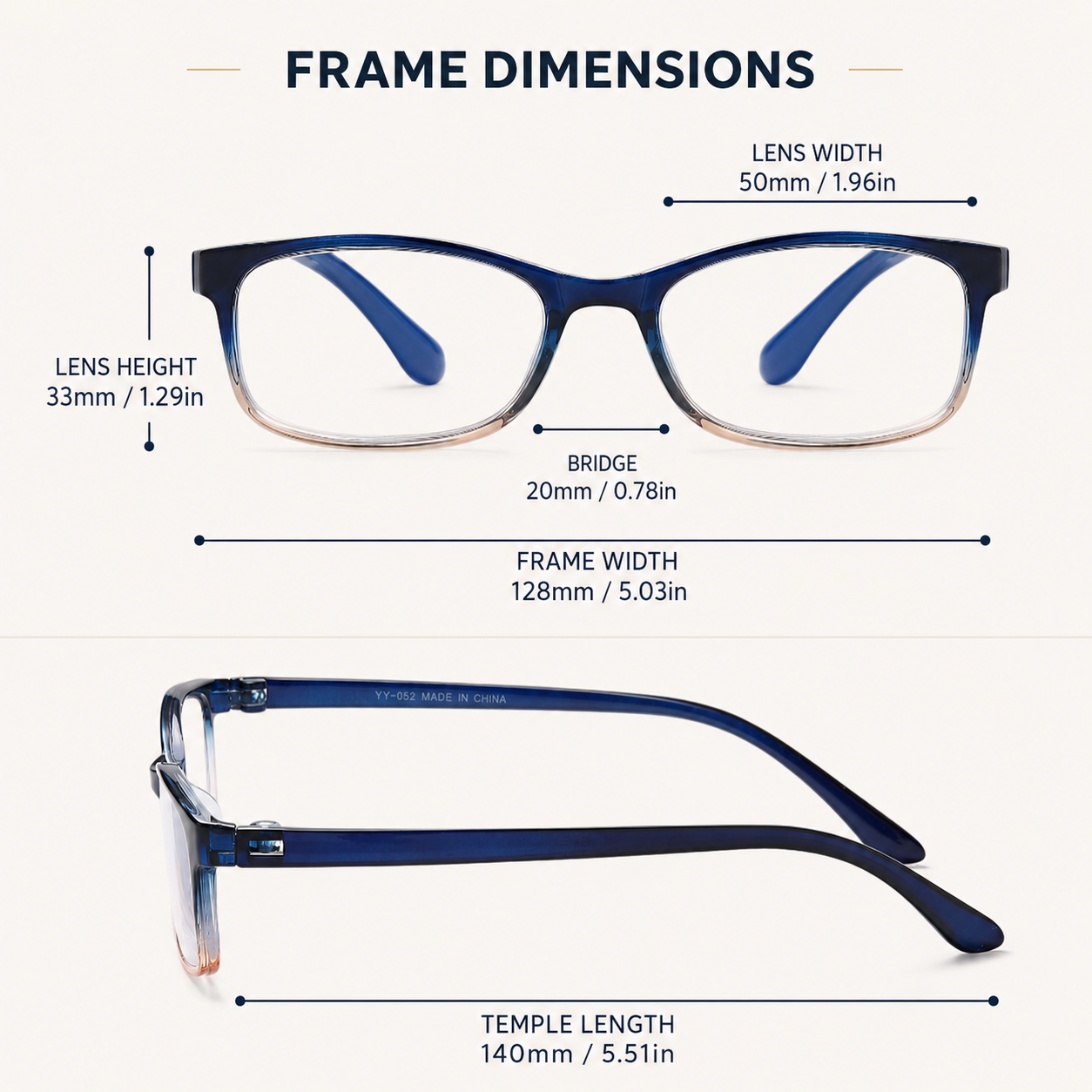 EYEURL 2 Pack Reading Glasses for Women Men, Blue Light Blocking Lightweight TR90 Readers Filter Glare/UV Rays/Eyestrain, 0.00 Secondary image