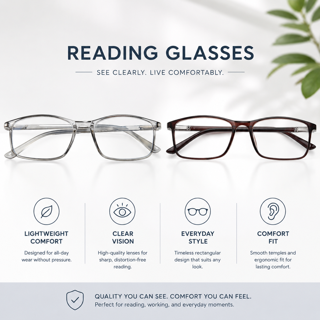 Blue Light Blocking Reading Glasses for Men & Women – Professional Computer Readers with Spring Hinges for Eye Comfort and Clarity
