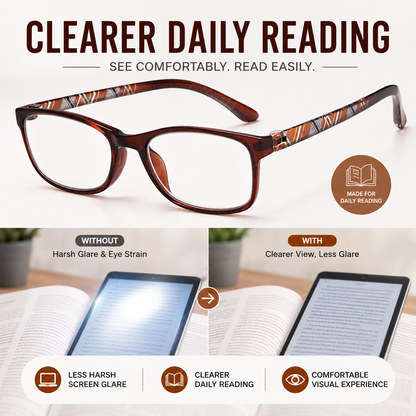 EYEURL Reading Glasses for Women – 2 Pack Blue Light Blocking Readers with TR90 Frame, Lightweight Eyewear to Reduce Eyestrain