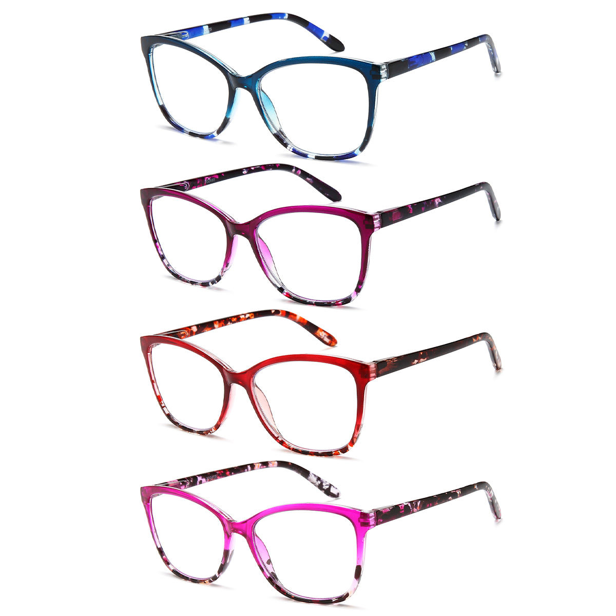 4-Pack Patterned Blue-Light Readers for Women - product photo 8