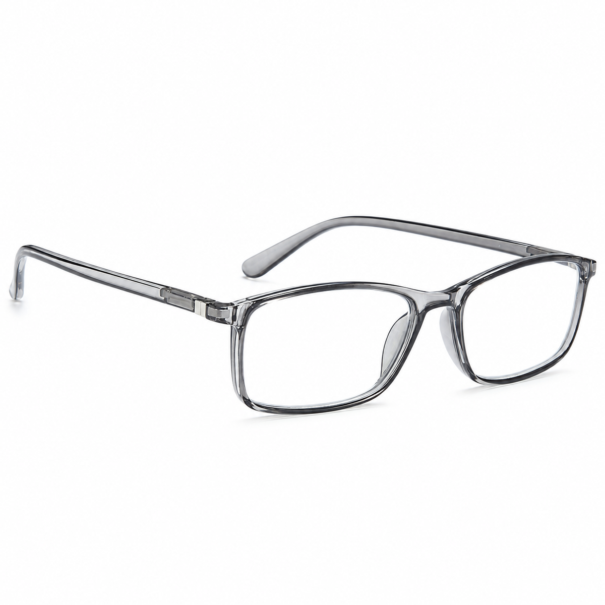Rectangle Blue-Light Readers for Men & Women – Black & Gray