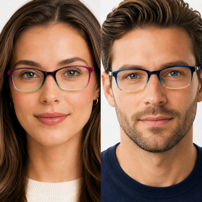 EYEURL Blue Light Blocking Reading Glasses for Women – 2 Pack Lightweight TR90 Frame Readers, Reduce Eyestrain and Improve Comfort