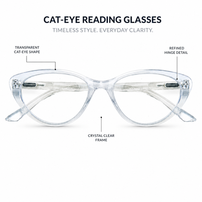 EYEURL Fashion Cat Eye Reading Glasses for Women – 4 Pack Blue Light Blocking Computer Readers, Anti-Glare UV Protection Eyewear