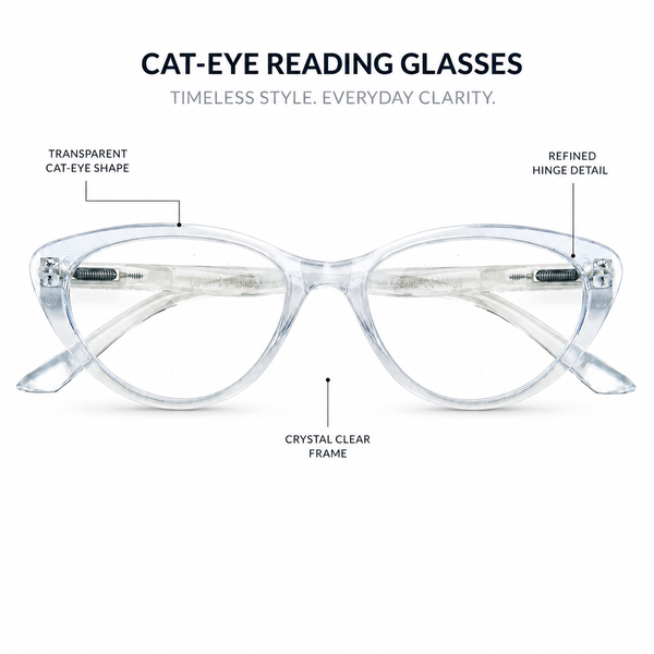 EYEURL Fashion Cat Eye Reading Glasses for Women – 4 Pack Blue Light Blocking Computer Readers, Anti-Glare UV Protection Eyewear