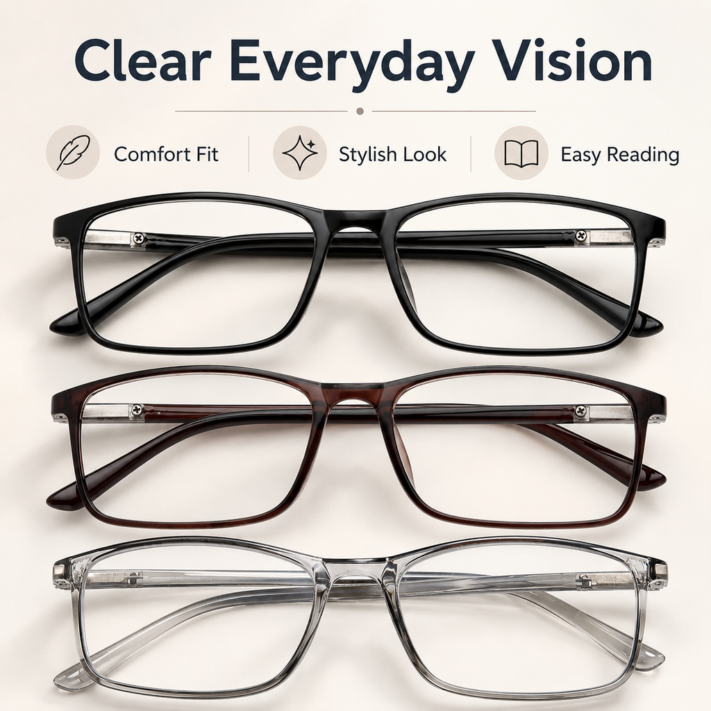 Comfort Fit Professional Reading Glasses – Blue Light Blocking Computer Readers for Men and Women, Spring Hinges & Eye Protection