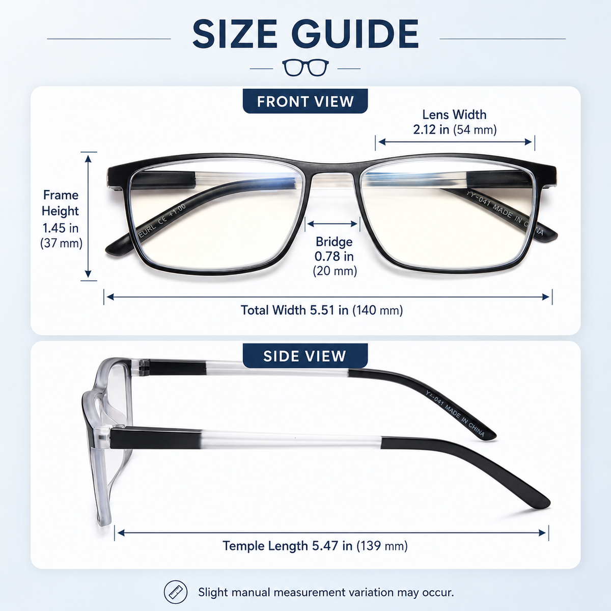 4-Pack Classic Blue-Light Readers for Men & Women - product photo 4