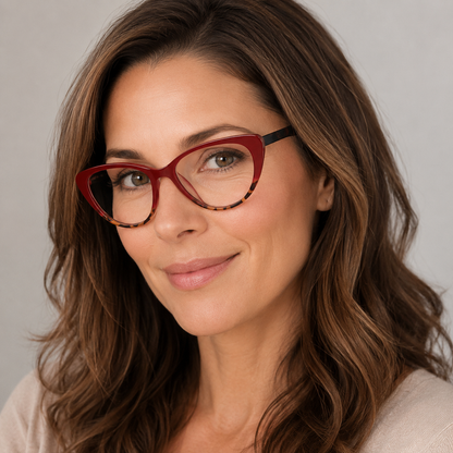 EYEURL Cat Eye Reading Glasses for Women – 4 Pack Blue Light Blocking Computer Readers, Anti-Glare Stylish Eyewear for Work and Daily Use
