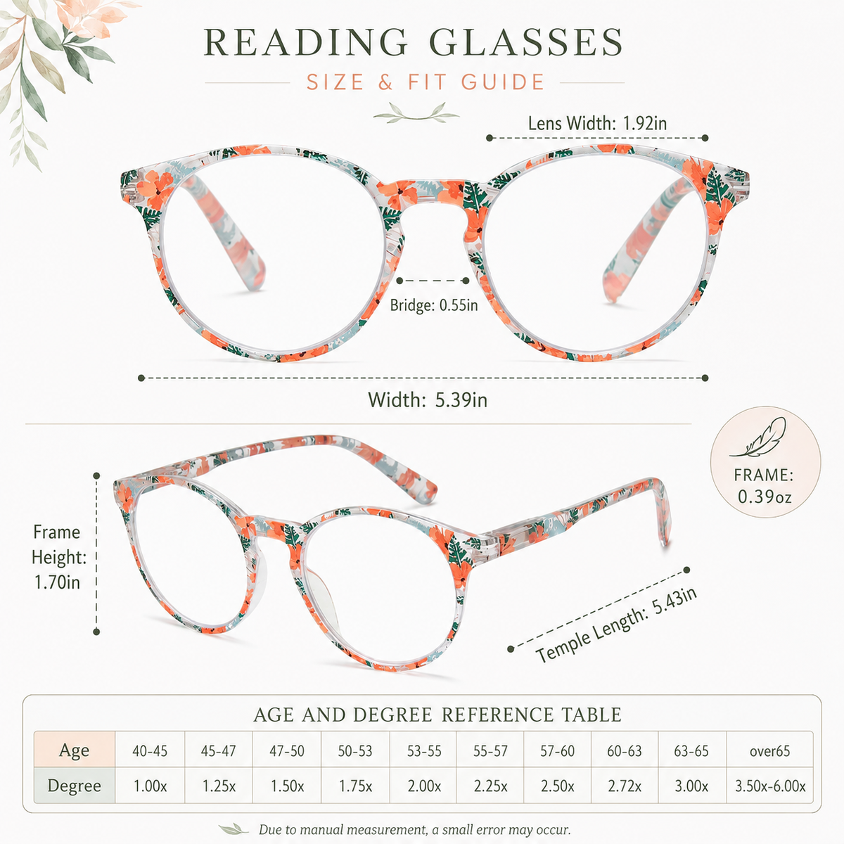 4-Pack Colorful Round Blue-Light Readers for Women - product photo 4