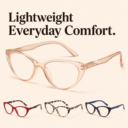 EYEURL 4 Pack Cat Eye Reading Glasses for Women – Blue Light Blocking Fashion Computer Readers, Anti-Glare Lightweight Eyeglasses