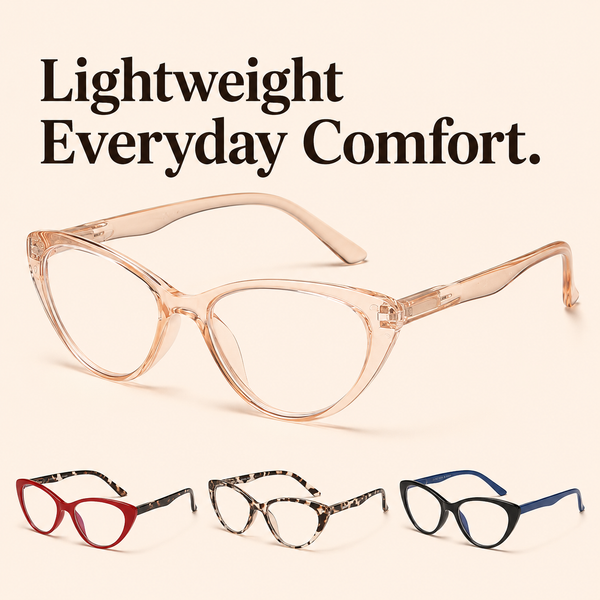 EYEURL 4 Pack Cat Eye Reading Glasses for Women – Blue Light Blocking Fashion Computer Readers, Anti-Glare Lightweight Eyeglasses