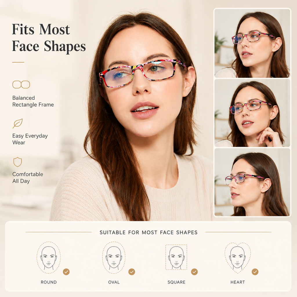Blue Light Blocking Reading Glasses for Women – Trendy Cheaters with Stylish Frame Design, Comfortable Ladies Eyeglasses