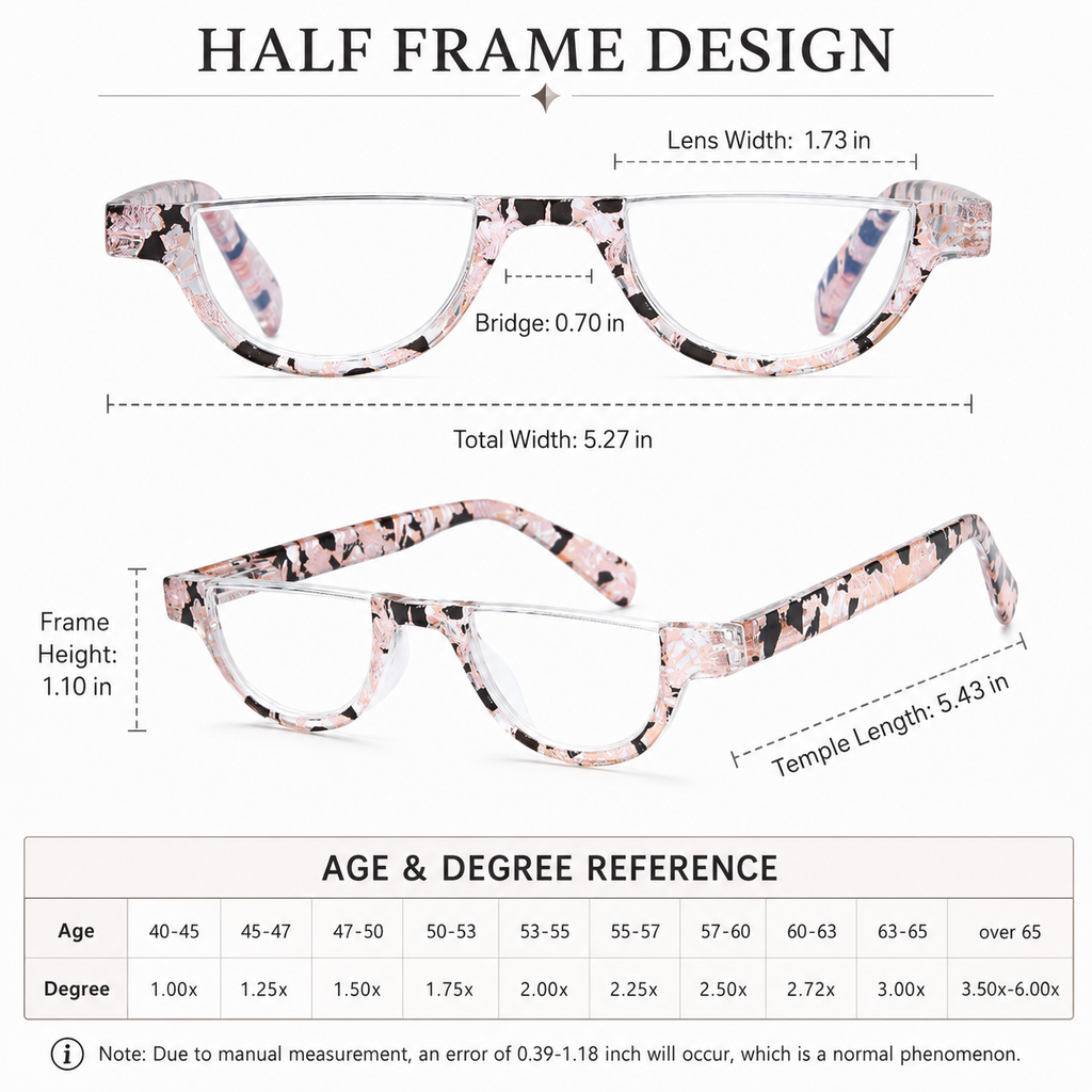 EYEURL Half Frame Reading Glasses for Women-4 Pack Blue Light Glasses Fashion Computer Readers for Women Anti UV Ray Eyeglasses with Spring Hinges