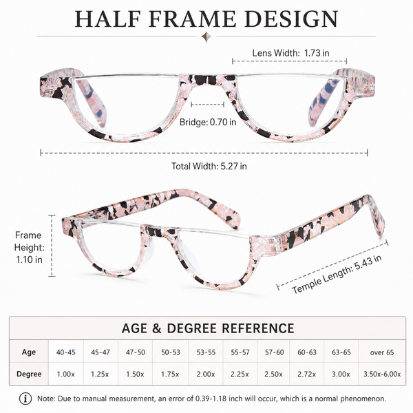 EYEURL Half Frame Reading Glasses for Women-4 Pack Blue Light Glasses Fashion Computer Readers for Women Anti UV Ray Eyeglasses with Spring Hinges