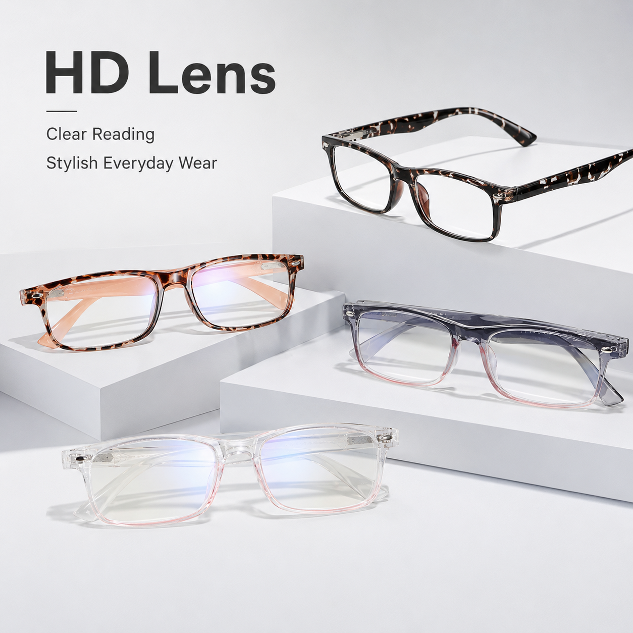 Stylish Reading Glasses for Women – Blue Light Blocking Readers, Fashion Eyeglasses Cheaters for Everyday Comfort
