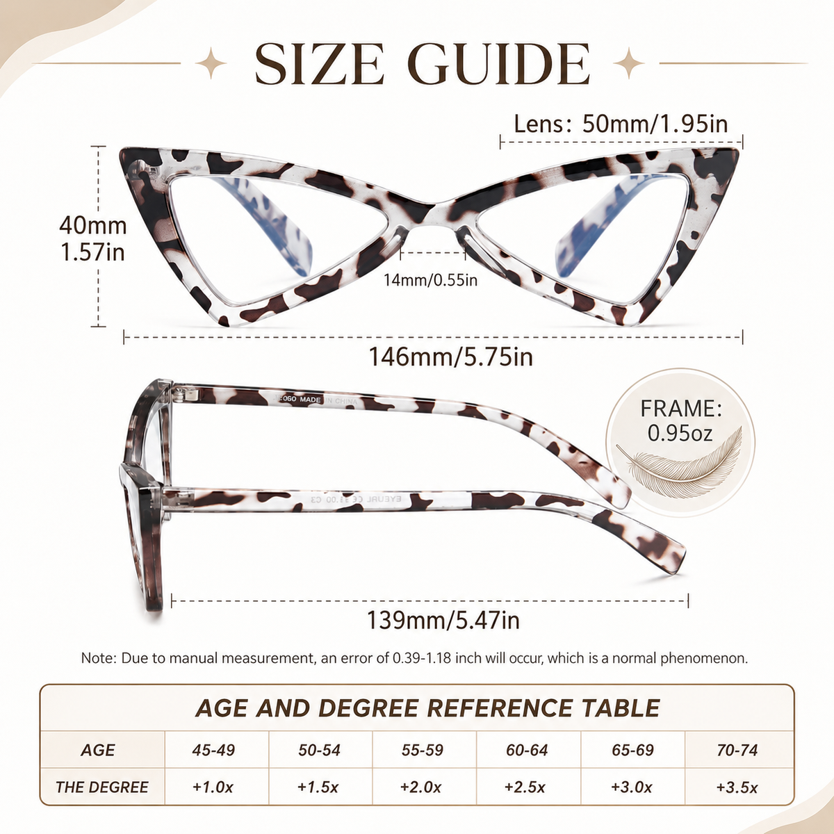 3-Pack Oversized Cat-Eye Blue-Light Readers for Women - product photo 7