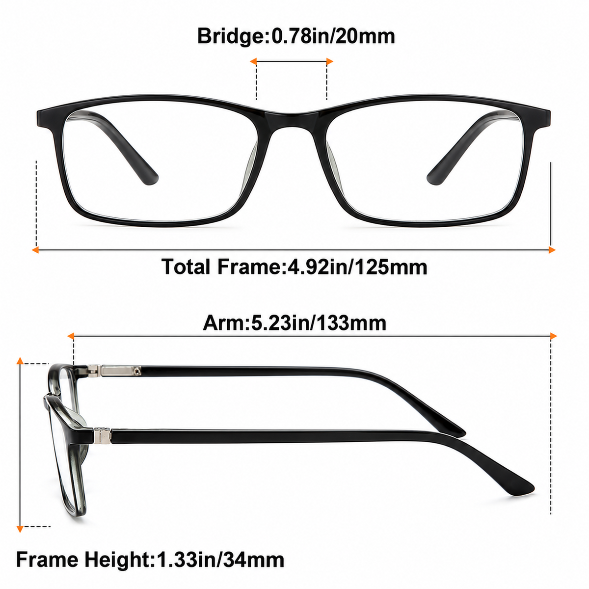 Blue-Light Readers for Men & Women – Black & Brown