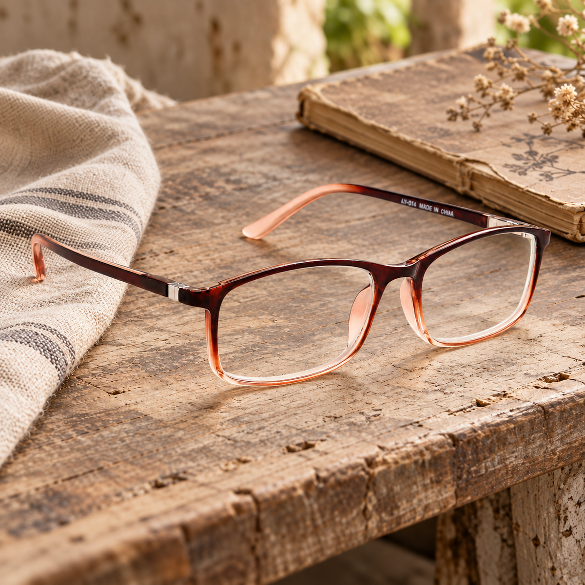Classic Blue-Light Readers for Men & Women – Black & Tea