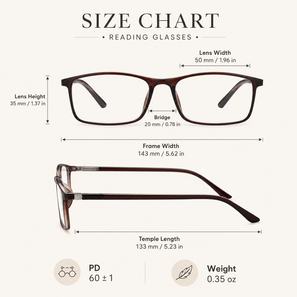 Reading Glasses for Men and Women, Blue Light Blocking Readers, Lightweight Rectangular Frame, Spring Hinge, Clear Vision, Stylish Eyeglasses