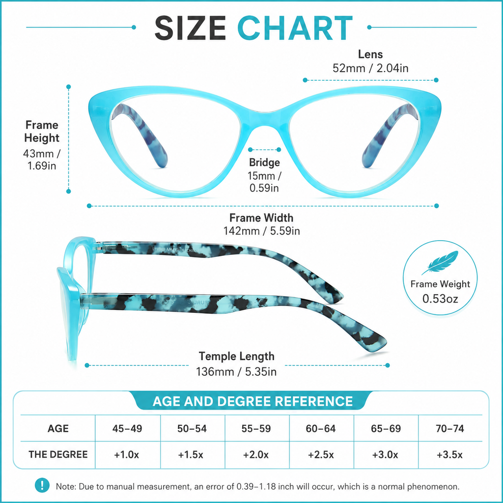 EYEURL Cat Eye Reading Glasses for Women Blue Light Blocking Readers Pack of 4, Computer Glasses with Pattern Design, 2.50 Magnification, Durable Plastic Frame with Spring Hinges, Anti UV Rays