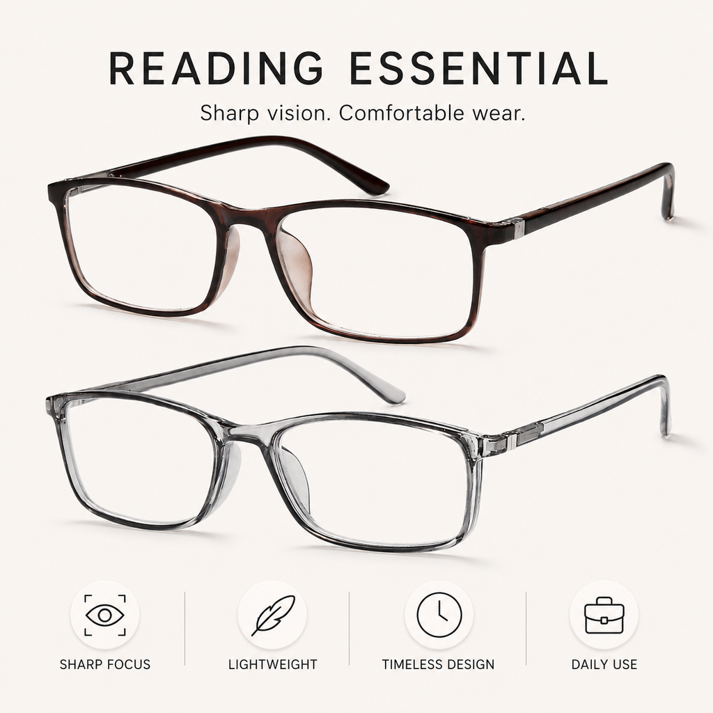 Blue Light Blocking Reading Glasses for Men & Women – Professional Computer Readers with Spring Hinges for Eye Comfort and Clarity