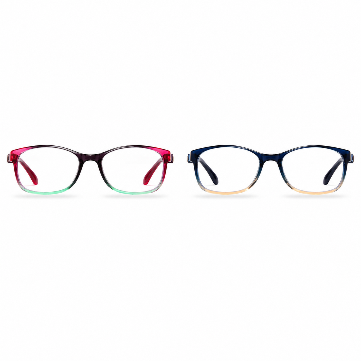EYEURL Blue Light Blocking Reading Glasses for Women – 2 Pack Lightweight TR90 Frame Readers, Reduce Eyestrain and Improve Comfort