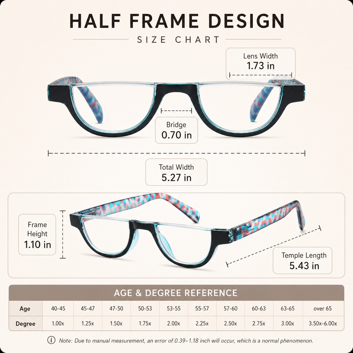 4-Pack Fashion Semi-Rimless Blue-Light Readers for Women - product photo 6