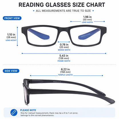 EYEURL 2 Pack Neck Hanging Reading Glasses for Women and Men – Blue Light Blocking Computer Readers with Spring Hinges, Comfortable and Lightweight Design