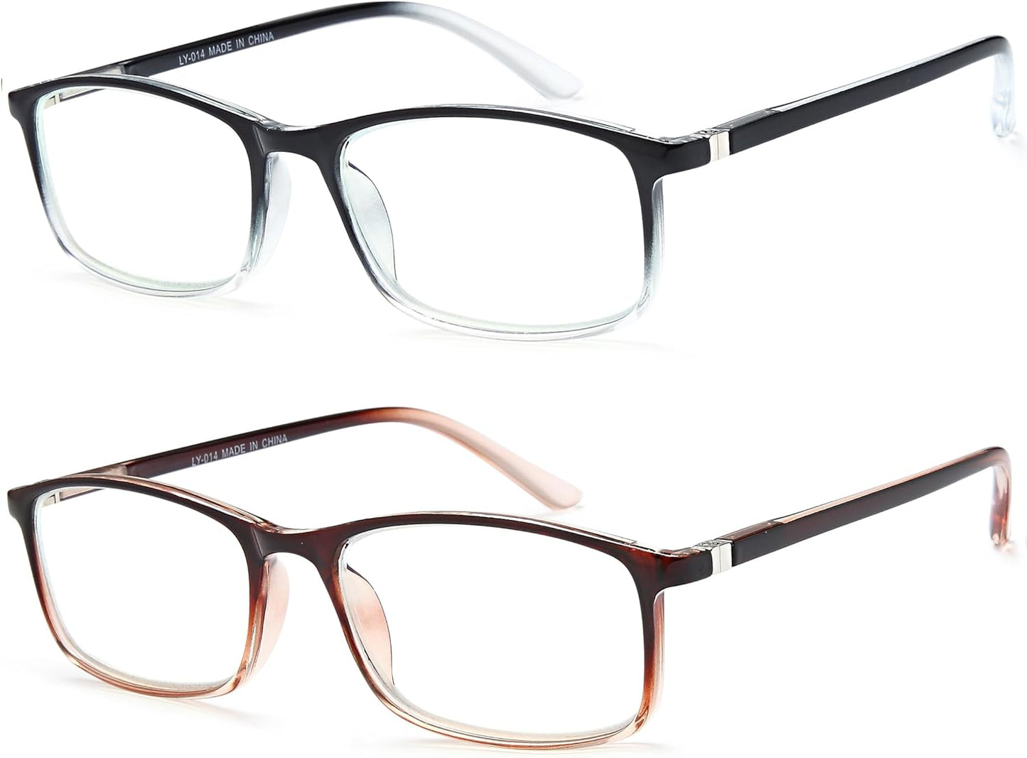 Comfort Fit Professional Reading Glasses – Blue Light Blocking Computer Readers for Men and Women, Spring Hinges & Eye Protection