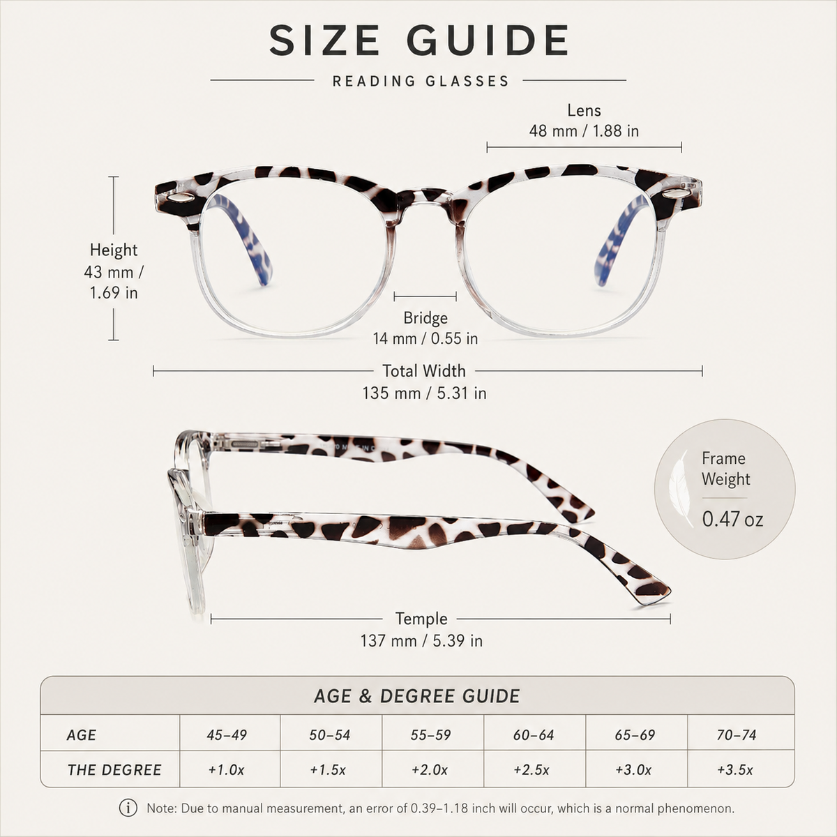 4-Pack Vintage Round Blue-Light Readers for Women – Clear - product photo 4