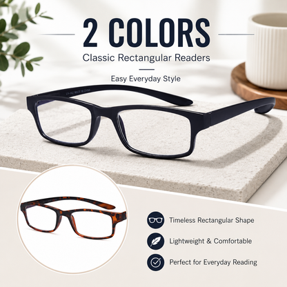 EYEURL Neck Hanging Reading Glasses – 2 Pack Blue Light Blocking Computer Readers for Women and Men with Spring Hinges, Convenient Hands-Free Eyewear