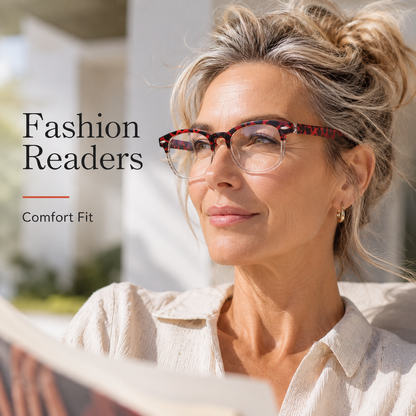 EYEURL Retro Round Reading Glasses for Women – 4 Pack Blue Light Blocking Fashion Readers, Lightweight Eyewear for Office and Daily Use