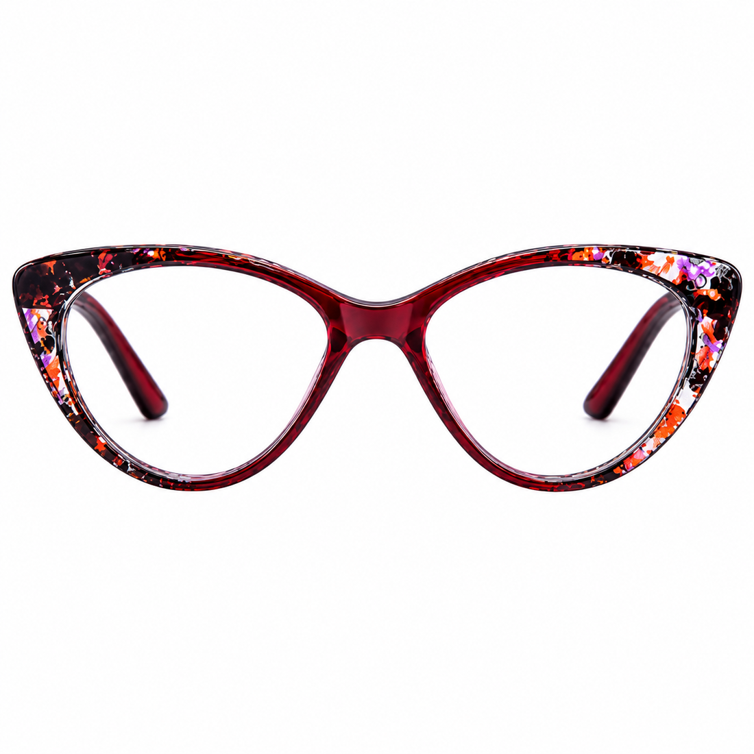 2-Pack Cat-Eye Reading Glasses for Women – Red & Purple