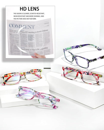 Blue Light Blocking Reading Glasses for Women – Trendy Cheaters with Stylish Frame Design, Comfortable Ladies Eyeglasses