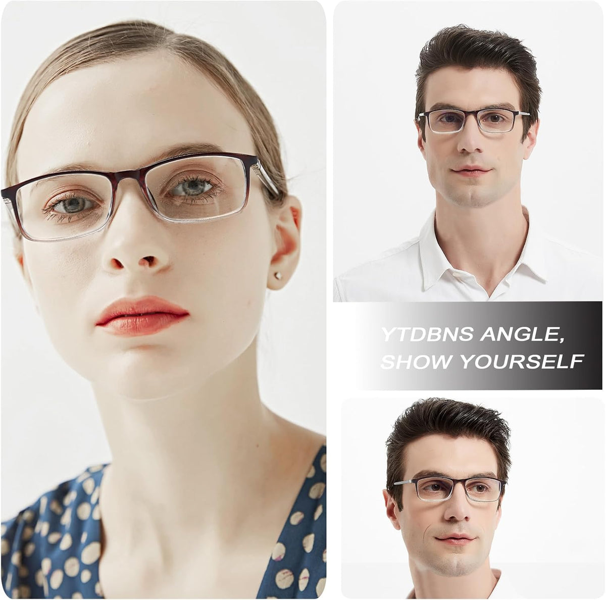 Classic Full-Rim Blue-Light Readers for Men & Women – Black - product photo 8